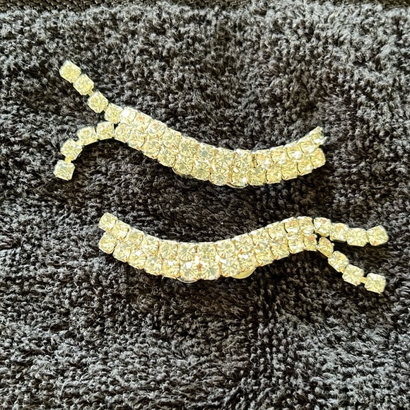 Vintage Rhinestone Shoe Clips - Picture 1 of 4